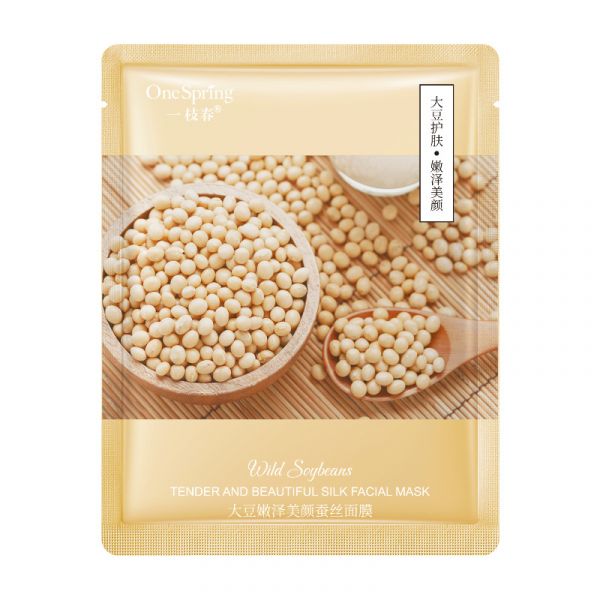 Rejuvenating face mask One Spring with soy extract.(82928)